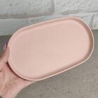 Kit 24 Travessas Bambu Ecológico Oval 23,7x13cm Bandeja Serv