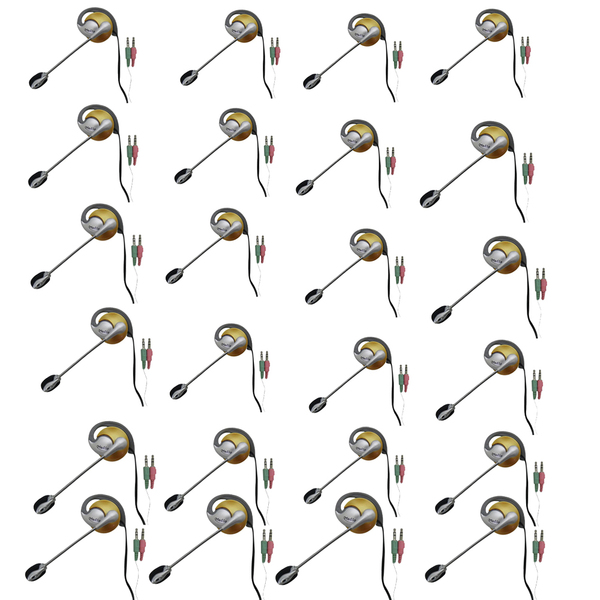 Kit 24 Unidades Fone De Ouvido Com Microfone P2 Home Office C