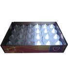 Kit 24 Velas Eletrônicas Com Pilhas Modelo Branco Led Slim