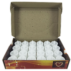 Kit 24 Velas Eletrônicas Com Pilhas Modelo Branco Led Slim