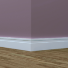 Kit 25 Barras Rodapé De Poliestireno 10 Cm Altura Rp77