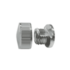 Kit 25 Botão Francês Suporte Abs P/ Espelho + Bucha Parafuso