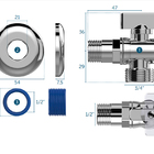 Kit 25 Cap Para Água Marrom 32 Mm - Krona