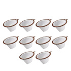 Kit 25 Coador De Café Permanente Nylon 103 Grande Sem Uso De