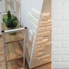 Kit 25 Painel Adesivo 3d Revestimento Tijolo Branco Parede