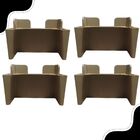 Kit 25 Pés Moveis Guarda Roupa Armario Ivy Amêndoa Caramelo