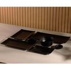 Kit 25 Potes Melamina Para Restaurante Lyor Tóquio Preto 450m