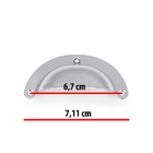 Kit 25 Puxadores Concha Colonial Puxador De Armário Cozinha -