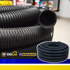 Kit 25m Tubo Dreno Corrugado Perfurado + Camisa Bidim Geotext