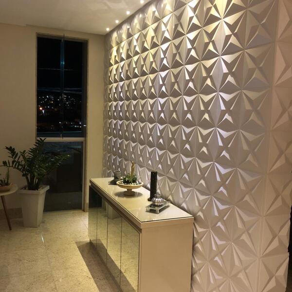 Kit 26  placas em pvc poliestireno revestimento 3d teto e par