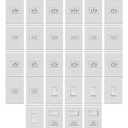 Kit 28 Conjuntos Tomadas E Interruptores Tramontina Liz Compl