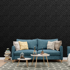 Kit 28 Placas 3d Pvc Preto Decoração Revestimento Premium De