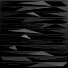 Kit 28 Placas 3d Pvc Preto Decoração Revestimento Premium De