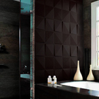 Kit 28 Placas 3d Pvc Preto Decoração Revestimento Premium De