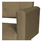 Kit 2   Poltrona Cadeira Decorativa Liz Suede Cappuccino Pés