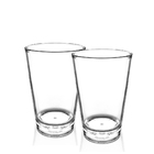 Kit 2  Copos Caldereta 360 Ml Transparente De Acrílico