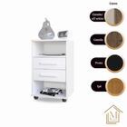 Kit 2  Mesas De Cabeceira Cielo - Mesinha Quarto -  Mizza Dec