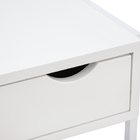 Kit 2  Mesas De Cabeceira Mordomo Lateral Cama Com Gaveta Nic