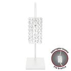 Kit 2 Abajur Clearcrillic Cristal Acrílico Quadrado Branco