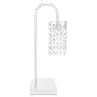 Kit 2 Abajur Clearcrillic Cristal Acrílico Quadrado Branco