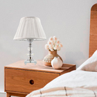 Kit 2 Abajur Cristal C/lampada Quarto/sala - 136 - 220v