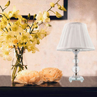 Kit 2 Abajur Cristal C/lampada Quarto/sala - 208 - 220v