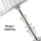 Kit 2 Abajur Cristal Toque Touch C/lampada Quarto/sala - 863