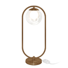 Kit 2 Abajur Luminaria De Mesa De Luxo Aro Harmony Cobre