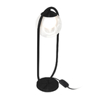 Kit 2 Abajur Luminaria De Mesa De Luxo Aro Harmony Preto