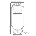 Kit 2 Abajur Luminaria De Mesa De Luxo Aro Orby Prata