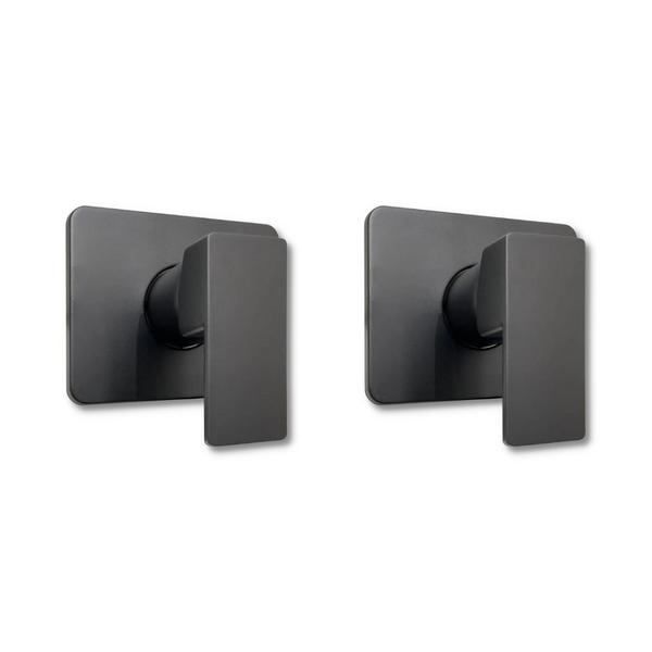 Kit 2 Acabamento P/ Registro Monocomando Padrão Deca Preto Fo