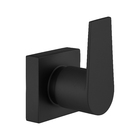 Kit 2 Acabamento Para Banheiro Alavanca Quadrado Preto Chuvei