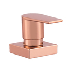 Kit 2 Acabamento Para Banheiro Alavanca Quadrado Rose Gold Br