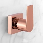 Kit 2 Acabamento Para Banheiro Alavanca Rose Gold Brilhante R