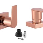 Kit 2 Acabamento Para Banheiro Alavanca Rose Gold Brilhante R