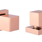 Kit 2 Acabamento Quadrado Registro Rose Gold Metal Padrão Dec