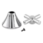 Kit 2 Acabamento Registro C31 Metal Gaveta Pressão