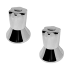 Kit 2 Acabamento Registro C50 Metal Gaveta Pressão