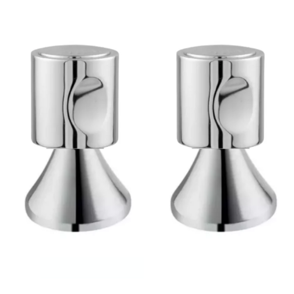 Kit 2 Acabamento Registro Docol C42 Metal Gaveta Pressão