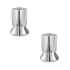 Kit 2 Acabamento Registro Docol C50 Metal Gaveta Pressão