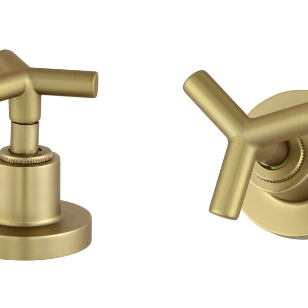 Kit 2 Acabamento Registro Dourado Fosco Banheiro Padrão Deca