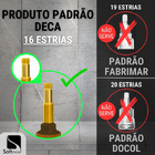 Kit 2 Acabamentos de Registro Padrão Deca Quadrado Cromado