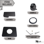 Kit 2 Acabamentos P/registro Monocomando Padrão Docol Preto