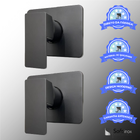 Kit 2 Acabamentos P/registro Monocomando Padrão Docol Preto