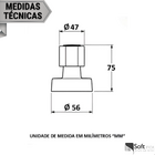 Kit 2 Acabamentos Para Registro C40 Abs Cromado Padrão Deca