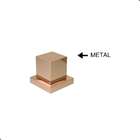 Kit 2 Acabamentos Registro Quadrado 1/2 3/4 Metal Rose Gold