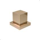 Kit 2 Acabamentos Registro Quadrado 1/2 3/4 Metal Rose Gold