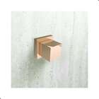 Kit 2 Acabamentos Registro Quadrado 1/2 3/4 Metal Rose Gold