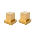 Kit 2 Acabamentos Registro Quadrado 1/2 Ou 3/4 Metal Dourado