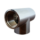 Kit 2 Adaptador Tee T Metal Cromado Rosca Fêmea 1/2''x1/2''